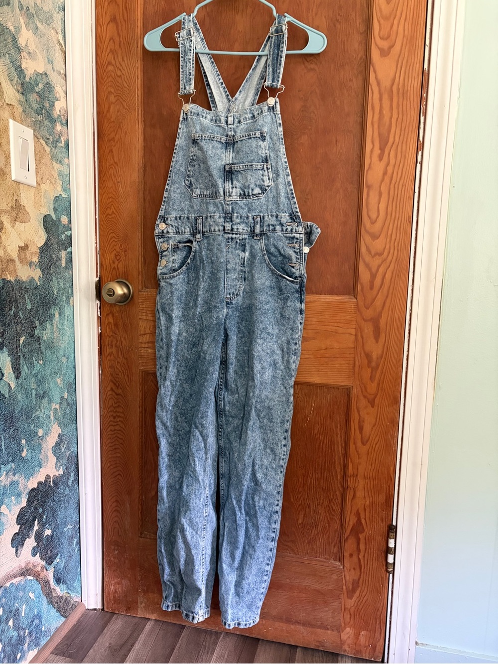 We The Free Ziggy- Light Wash Denim Overalls
